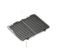 QCNRJUY Filet de Barbecue rectangulaire en Acier Inoxydable 304, Grille métallique, Petite, Drainage d'huile(B)