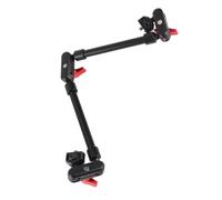 QCSTORE Bras articulé de 22 Pouces avec Double Rotule pour Un Positionnement Flexible des Appareils Photo et des Téléphones