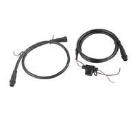 QCSTORE Kit de Démarrage de Câble D'alimentation Marin NMEA 2000, avec Connecteur en T et Fusibles pour Lowrance Simrad, Matériau ABS étanche de 1m