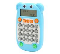 QCSTORE Machine D'entraînement Arithmétique, Invite Vocale de Style Dessin animé Mignon, 27 Touches pour la Pensée Logique des Enfants (Bleu)