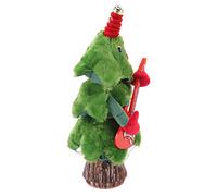 QCSTORE Sapin de Noël Chantant et Dansant avec 8 Chansons (Arbre de Noël | Peluche électrique, utilisation intérieure et extérieure, éclairage joyeux, placement polyvalent