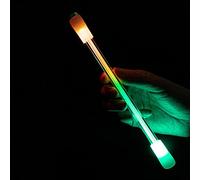 QCSTORE Stylo rotatif lumineux - 7 couleurs LED - Stylo rotatif - Stylo à bille rotatif à LED - Anti-dérapant - Décompression - Stylo à bille rotatif