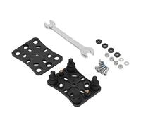 QCSTORE Support de Téléphone Portable Durable, Tampon D'absorption des Chocs, Installation Facile pour Motos, VTT, UTV, Matériau Robuste, Noir