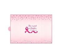 QCWN Pink Breast Cancer Awareness Guest Sign in Book | Livre de souvenirs à couverture rigide « Her Fight is Our Fight is Our Fight » - 45,7 x 30,5 cm - Cadeau souvenir