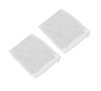 Qcwwy 10 Pièces Sacs de Média Filtrant D'Aquarium, Sac Réutilisable en Fine pour Réservoir de Poissons Filtration Biologique Chimique Sacs d'eau Douce d'eau Salée avec