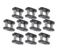 Qcwwy 10 Pièces T8f Chaîne Maître Maillon Connecteurs Réutilisables en Acier Résistant à l'usure Léger Forme Compacte Facile à Installer pour Remplacement Direct Accessoires de Conversion de Vélo