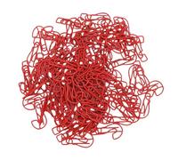 Qcwwy 100pcs Paper Clips, Creative Inter-mark Mini Paperclips Papers avec une Boîte Transparente Mini Bookmarks Clamp Decorative Paper Clips pour Office School Home Desk Organisers (rouge)