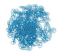 Qcwwy 100pcs Paper Clips, Creative Inter-mark Mini Paperclips Papers avec une Boîte Transparente Mini Bookmarks Clamp Decorative Paper Clips pour Office School Home Desk Organisers (BLUE)