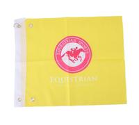 Qcwwy 2PCS Horse Training Flags, Portable Equestrian Nylon Training Flag Flags Flags Lightweight Equestrian Competition Training Outdoor Training Signal Flags for Horse Lunging (Yellow)