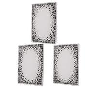 Qcwwy 3 Pièces Dossiers de Gaufrage Matière Plastique Modèles de Texture Convexe Concave pour la Fabrication de Cartes de Bricolage Lettre d'invitation avec une Finition Soignée pour l'artisanat en