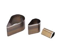 Qcwwy 3 Pièces Moule de Coupe en Forme de Goutte en Acier à Haute Teneur en Carbone Durable Mince Incisif Matrice de Poinçonnage pour Bricolage Artisanat Cuir Papier Caoutchouc Tissu Outils en Cuir