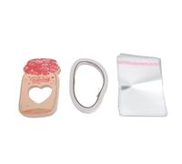 Qcwwy 30PCS Saint Valentin Autres Ustensiles Ménagers avec un Joli Design de Pot et des Sacs en Plastique pour les Cadeaux de Fête en hange de Cadeaux 30PCS Saint Valentin DIY Cartes de