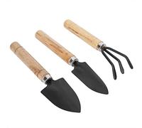 Qcwwy 3pcs Mini Ensemble D'Outils de Jardin, Plantes en Pot Jardinage Main Kit Mini Bêche Griffe Râteau Pelle Fleurs Outils de Plantation Portable Jardin Outils à Main Ensemble