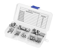 Qcwwy 60 Pcs M3-M12 Inserts de Filetage Hélicoïdaux en Acier Inoxydable pour Matériaux à Faible Résistance en Aluminium et en Magnésium Facile à Installer Résistance de Connexion Améliorée