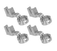 Qcwwy Accessoires de Machines à Coudre Pied-de-biche à Repriser 4 Pièces en Alliage de Zinc avec Conception à Bout Ouvert pour Machines à Coudre Règle de Quilting à Tige Basse Pied de Règle de
