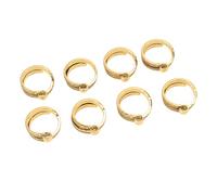 Qcwwy Accessoires d'outils de Tricot, 8 Pièces, Anneau de Boucle de Crochet de Conception d'arc Portable Professionnel, Support de Doigt de Guide de Fil en Alliage de Conception Ouverte, or