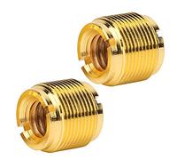 Qcwwy Adaptateur de Vis de Microphone Universel, 2PCS Metal 5/8in Mâle à 3/8 Pouces Adaptateur de Vis de Filetage Féminin pour Le Support de Microphone, Permet de Monter au Support et à Tout Autre