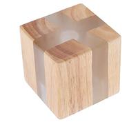 Qcwwy Applique Murale à Grain de Bois Texture Craquelée LED Veilleuse pour Mur de Chambre à Coucher éclairage Intérieur avec Matériau en Résine de Bois de Caoutchouc Blanc Chaud 3000K éclairage