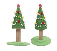 Qcwwy Arbre à Chat en Corde de Sisal, Tour à Chat de Noël Joyeuse, Poteau Gratter, Protecteur de Meubles avec Boule Suspendue pour Chatons D'intérieur la Maison (Grand : 40 X 65 cm / 15,7 X 25,6