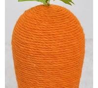 Qcwwy Arbre à Chat en Forme de Carotte, Tapis à Gratter pour Chat, Matériau en Sisal, Base Antidérapante, Durable et épais pour Chatons, Chats Adultes, Ménages Multi-Chats (Grande)
