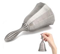 Qcwwy Artisanat Sound Zinc Allia Hand Bell Retro Design Service de Conception Bell utilisé comme Dîner Début de la Classe Bar Service Réveillez-vous quelqu'un et Autres Signal Bar Hand Clear
