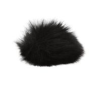 Qcwwy Autres Accessoires Microphones Pare-brise Furry Microphone Extérieur Pare-brise Muff Mini Micro à Fourrure Réduction du Bruit de Bruit Extérieur. (BLACK)