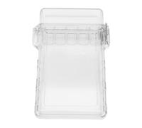 Qcwwy Badge d'identité à Preuves d'eau Portable Carte 'identité Adaptée à l'air Portable Épreuve 'eau Transparente en Plastique scellé de Stockage Clés de l'argent en Espèces Cartes de Crédit