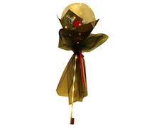 Qcwwy Ballon Lumineux Rose Bouquet LED Brillant Ballon Transparent Fleurs pour Cadeaux de la Saint-valentin avec Carton de Gaze pour les Festivals de Décoration de Fête de Mariage (rouge)