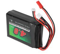 Qcwwy Batterie Lipo 7.4V 4000mAH pour DX9 DX8 DX7 DX6E RC Émetteur avec JSR Jr Plug Compact Lightweight 157g