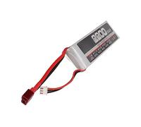 Qcwwy Batterie Lipo RC 2200 MAh au Lithium Polymère à Taux de Décharge élevé 2S 25C Remplacement de la Batterie Lipo pour Avions et Drones RC, Modèles d'accessoires d'aviation (Prise en T)