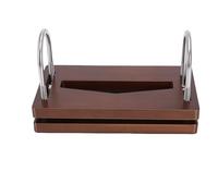 Qcwwy Boîte à Mouchoirs de Bureau en Alliage d'aluminium Innovant, Organisateur de Distributeur de Serviettes en Bois, Porte-serviettes Moderne et Innovant, Porte-papier Facial Facile d'accès pour