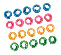 Qcwwy Boobbin Fixing Silicone Wire Consert Clips 20 PC 4 Color Tool Protector for Sewing Cross Stitch and Brodemery
