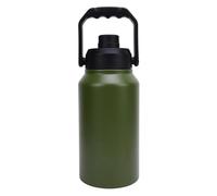 Qcwwy Bouteille D'eau Isolée, Biberon D'eau de Technologie D'isolation Triple en Acier Inoxydable 3L à Grande capacité Bouteilles D'eau Thermique Bouteille D'eau pour le Cycle Gymnase et (Olive verte)