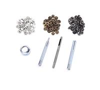 Qcwwy Boutons en Instant en Métal avec Outils de Setter 30 Kit de Fixation en Cuir en Cuir 10 Mm Bouton Poussoir en Métal en pour Sacs de Tissu Chaussures de Chemise Décoration Outils en (Boutons 10