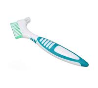 Qcwwy Brosse pour Prothèses Dentaires, Ciment Plastique, élimination Efficace de la Plaque Dentaire, Prévention du Calcul pour les Fausses Dents et les Utilisateurs de Prothèses, Soins