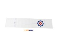 Qcwwy Bureau Pliable Jouet de Jeu de Curling pour Enfants et Adultes, 8 Mini-Boules de Curling Jeu de Plateau Compact, Coordination Thermique de la Coordination Handye