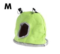 Qcwwy Cabane à Oiseaux Chaude d'hiver, Cabane en Peluche pour Oiseaux Moelleux, Petite Cage en Peluche pour Oiseaux, Hamac Suspendu, Lit Chaud pour Calopsittes, Perruches, Perruches,