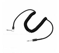 Qcwwy Câble d'instrument, Câble de Guitare en Cuivre de 6,5 Mm avec Réduction du Bruit, Connecteurs en Alliage de Zinc, Gaine en PVC Flexible, pour Guitare, Clavier, Microphone, Utilisation sur