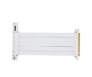 Qcwwy Câble Montant Pcie 4.0 X16, Câble d'extension Flexible Haute Vitesse avec Débit de Données de 128 Gbit/s pour RTX 4090 et Autres Versions de PC (40cm)