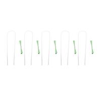 Qcwwy Cadre de Support de 5pcs U Forme, Porte-escaliers en Acrylique Transparent avec 50 Sangles de Reliure Adaptées aux Décorations de Plantes en Pot de Jardinage Extérieur Intérieur