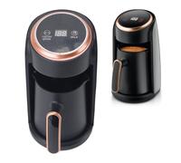 Qcwwy Cafetière Turque, sans Renverser de Liquide, Bouilloire électrique en Acier Inoxydable, Rapide et Facile à Utiliser, Machine à café Automatique pour la Maison, les Voyages, le