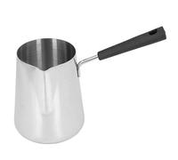 Qcwwy Cafetières Tasses À Café Chauffe-Beurre Mini Café Chauffage Melting Pot Avec Bec Ustensile De Cuisine Pour Contenir La Sauce Au Beurre Lait Chocolat 13X10X9.5Cm 1000Ml Inox