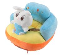 Qcwwy Canapé de Siège pour bébé en Peluche Douce, Chaise de Soutien pour bébé à Angle Réglable avec Base Antidérapante et Anti-basculement, Musique Bluetooth pour la Pratique de la (Motif de lapin)