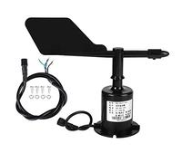 Qcwwy Capteur de Vitesse du Vent 0-10 V 8 Directions D'indication, Sortie de Signal Environnemental Capteur de Vitesse du Vent en Polycarbonate Anémomètre Capteur de Vitesse du Vent