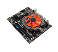 Qcwwy Carte Mère CPU Combo, Ensemble de Carte Mère PCB Gaming Pc avec Double Voyant Lumineux, Processeur 6 Cœurs et Emplacement Nvme pour Systèmes Compatibles Lga 1356