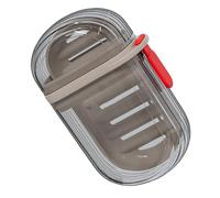 Qcwwy Cartouches de Distributeurs de Savon avec Couvercle scellé et Conception Vidable pour Le Camping et Les Voyages, Récipient à Savon Portable, Boîte à de Voyage, Salle de Bain
