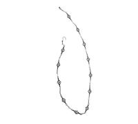 Qcwwy Chaîne de Pluie en Métal Chaîne de Pluie en Fer forgé Longueur Réglable Remplacement du Tuyau de Descente de Gouttière en Métal Récupérateur d'eau Extérieur Décoration de Jardin pour