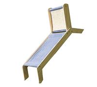 Qcwwy Chaise de Chats en Bois Stable avec Rayures, Mini pour Se Détendre en été (Chaise de Plage)
