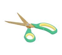 Qcwwy Ciseaux de Couture Professionnels, Ciseaux de Couture, de Tranchants, 8 Pouces en Acier Inoxydable avec Poignée Ergonomique Antidérapante pour (Tête dorée manche vert jaune)
