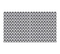 Qcwwy Clamp/Holder de Boca de Pco Centro Safe and Non-Toxic Accessories for Bird Farms 200pcs (Noir en Forme de D)